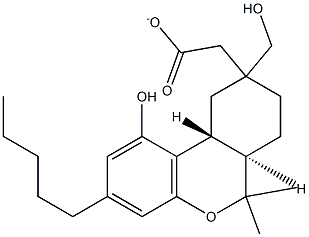 11-acetoxy-delta(8)-tetrahydrocannabinol Struktur