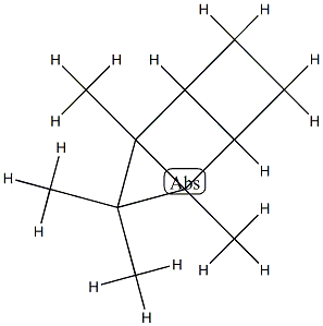 Tricyclo[3.2.0.02,4]heptane, 2,3,3,4-tetramethyl-, radical ion(1+), (1R,2R,4S,5S)-rel- (9CI) Struktur