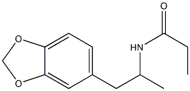 N-(α-Methyl-3,4-methylenedioxyphenethyl)propionamide Struktur