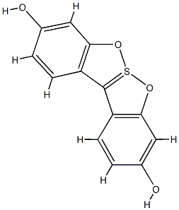 [1,2]Benzoxathiolo[2,3-b][1,2]benzoxathiole-6-SIV-3,9-diol Struktur