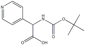 rac-±-N-Boc-Amino-4-pyridineaceic Acid Struktur