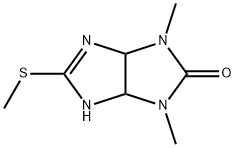 1,3-dimethyl-5-(methylsulfanyl)-3,3a,4,6a-tetrahydroimidazo[4,5-d]imidazol-2(1H)-one Struktur