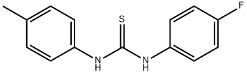 N-(4-fluorophenyl)-N'-(4-methylphenyl)thiourea Struktur