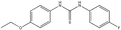 N-(4-ethoxyphenyl)-N'-(4-fluorophenyl)thiourea Struktur