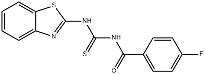 N-(1,3-benzothiazol-2-yl)-N'-[(4-fluorophenyl)carbonyl]thiourea Struktur