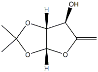 1-O,2-O-Isopropylidene-5-deoxy-β-L-threo-4-pentenofuranose Struktur