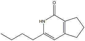 1H-Cyclopenta[c]pyridin-1-one,3-butyl-2,5,6,7-tetrahydro-(9CI) Struktur