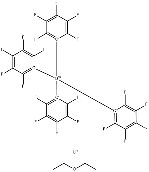 LITHIUM TETRAKIS(PENTAFLUOROPHENYL)- Struktur