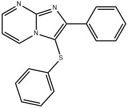 2-phenyl-3-(phenylthio)imidazo[1,2-a]pyrimidine Struktur