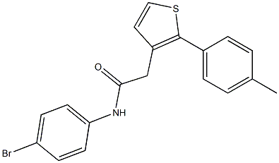 N-(4-bromophenyl)-2-[2-(4-methylphenyl)thien-3-yl]acetamide Struktur