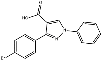 3-(4-Bromophenyl)-1-Phenyl-1H-Pyrazole-4-Carboxylic Acid(WXC01339) Struktur