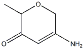 2H-Pyran-3(6H)-one,5-amino-2-methyl-(9CI) Struktur