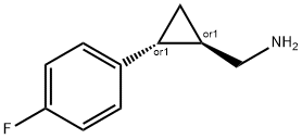 Cyclopropanemethanamine, 2-(4-fluorophenyl)-, (1R,2R)-rel- (9CI) Struktur