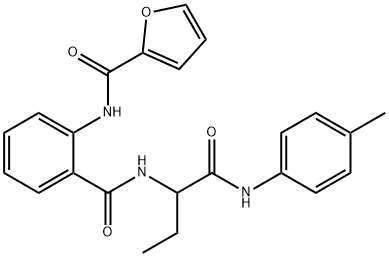 2-Furancarboxamide,N-[2-[[[1-[[(4-methylphenyl)amino]carbonyl]propyl]amino]carbonyl]phenyl]-(9CI) Struktur