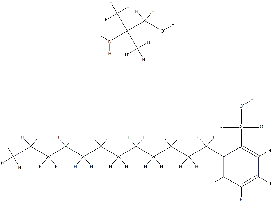 dodecylbenzenesulphonic acid, compound with 2-amino-2-methylpropan-1-ol (1:1) Struktur