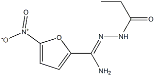 N(SUP.2)-PROPIONYL-5-NITRO-2-FUROHYDRAZIDEIMIDE Struktur