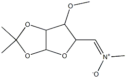 (E)-(4-methoxy-7,7-dimethyl-2,6,8-trioxabicyclo[3.3.0]oct-3-yl)methyli dene-methyl-oxido-azanium Struktur