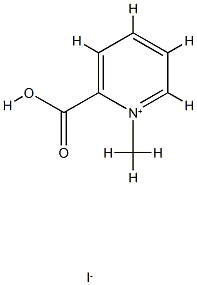 Pyridinium,2-carboxy-1-methyl-, iodide (1:1) Struktur