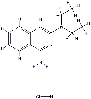 1,3-Isoquinolinediamine, N(sup 3),N(sup 3)-diethyl- Struktur