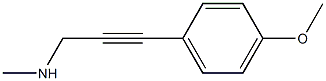 2-Propyn-1-amine,3-(4-methoxyphenyl)-N-methyl-(9CI) Struktur