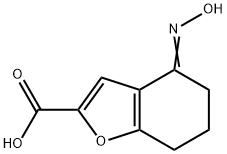 2-Benzofurancarboxylicacid,4,5,6,7-tetrahydro-4-(hydroxyimino)-(9CI) Struktur