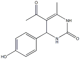 2(1H)-Pyrimidinone,5-acetyl-3,4-dihydro-4-(4-hydroxyphenyl)-6-methyl-(9CI) Struktur