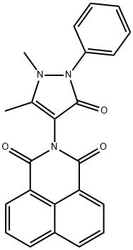 2-(1,5-dimethyl-3-oxo-2-phenyl-2,3-dihydro-1H-pyrazol-4-yl)-1H-benzo[de]isoquinoline-1,3(2H)-dione Struktur