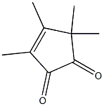 3-Cyclopentene-1,2-dione,3,4,5,5-tetramethyl-(9CI) Struktur