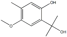 2-Hydroxy-5-methoxy-α,α,4-trimethylbenzenemethanol Struktur