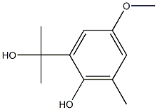 2-Hydroxy-5-methoxy-α,α,3-trimethylbenzenemethanol Struktur