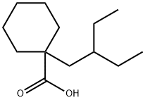 1-(2-Ethylbutyl)cyclohexanecarboxylic acid Struktur