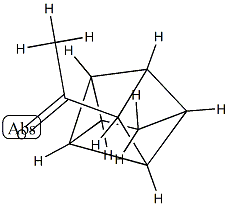 Ethanone, 1-tetracyclo[3.3.0.02,8.03,6]oct-4-yl-, stereoisomer (9CI) Struktur