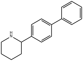 2-(4-phenylphenyl)piperidine Struktur