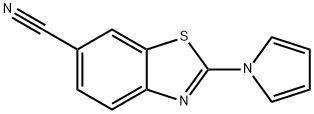 6-Benzothiazolecarbonitrile,2-(1H-pyrrol-1-yl)-(9CI) Struktur