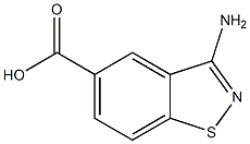 1,2-Benzisothiazole-5-carboxylicacid,3-amino-(9CI) Struktur