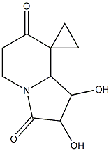 Spiro[cyclopropane-1,8(5H)-indolizine]-3,7(2H,6H)-dione, dihydro-1,2-dihydroxy- (9CI) Struktur