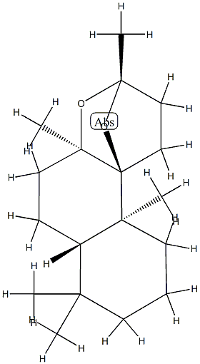 8α,13:9α,13-Diepoxy-14,15-dinorlabdane Struktur