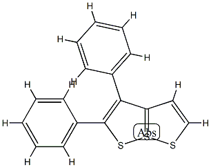 1,6,6aIVS-Trithiapentalene, 2,3-diphenyl- Struktur