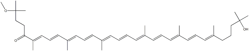 1,1',2,2'-Tetrahydro-1'-hydroxy-1-methoxy-ψ,ψ-caroten-4-one Struktur