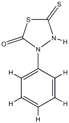 3-phenyl-5-sulfanylidene-1,3,4-thiadiazolidin-2-one Struktur