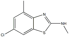 2-Benzothiazolamine,6-chloro-N,4-dimethyl-(9CI) Struktur