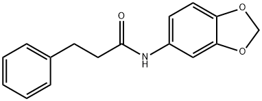 N-(1,3-benzodioxol-5-yl)-3-phenylpropanamide Struktur