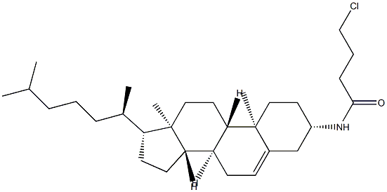 4-Chloro-N-(cholest-5-en-3β-yl)butyramide Struktur