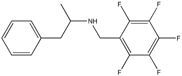 α-Methyl-N-[(pentafluorophenyl)methyl]benzeneethanamine Struktur