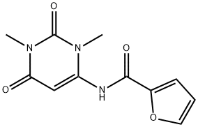 2-Furancarboxamide,N-(1,2,3,6-tetrahydro-1,3-dimethyl-2,6-dioxo-4- Struktur