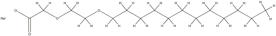 SODIUM LAURETH-4 CARBOXYLATE Struktur