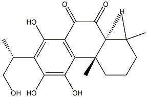 (15R)-11,12,14,16-Tetrahydroxy-8,11,13-abietatriene-6,7-dione Struktur