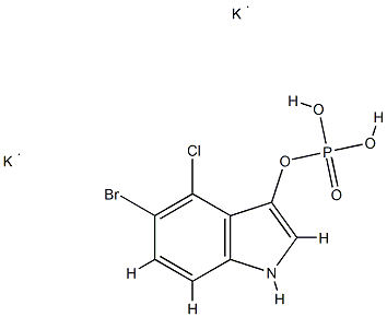 5-BROMO-4-CHLORO-3-INDOXYL PHOSPHATE, DIPOTASSIUM SALT Struktur