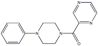 1-phenyl-4-(2-pyrazinylcarbonyl)piperazine Struktur