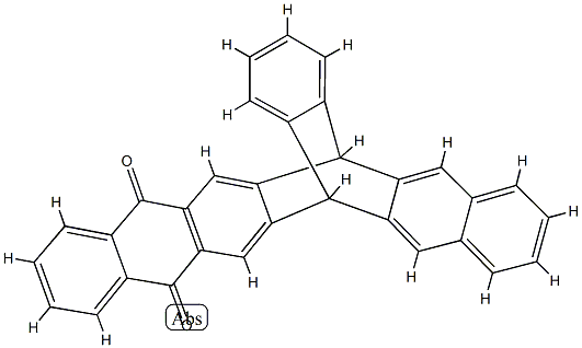 6,15-Dihydro-6,15-[1,2]benzenohexacene-8,13-dione Struktur